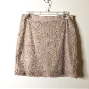 Annabella blush pink skirt with rosettes size L